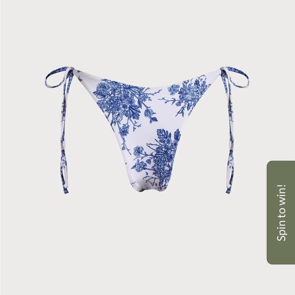 Berlook Floral Halter Triangle Bikini Top and Tie High Cut Leg Bottom - Picture 12 of 15